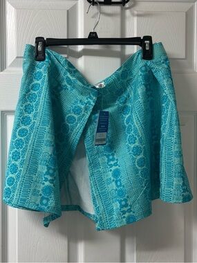 RipSkirt Hawaii Floral Wrap Skirt Adjustable Velcro Waist Women’s Medium NEW